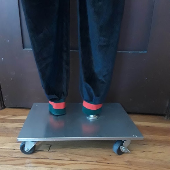 Iconic Mens Stretch Velvet Regular Jogging Pants - Picture 5 of 8